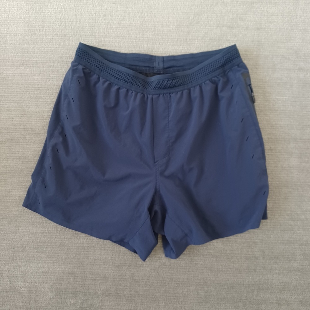 Ten Thousand The Session Short Lined 5" Inseam Mens L Blue Training Gym Stretch